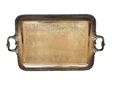 Wilcox International Silver Plate Heavy Serving Tray