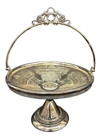 Wilcox Quadruple Silver Plate Bride's Basket