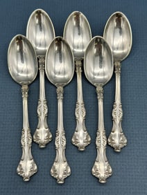 (6) Rogers Bros. Demitasse Silver Plate Spoons "1906 Crest"
