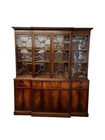 Georgian Breakfront Cabinet by Tibbenham, England