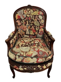 Victorian Hand Embroidered Side Chair