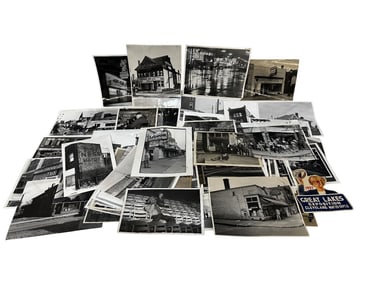 (73) Group of Black and White Early Cleveland, Ohio Press Photos; Buildings, Restaurants