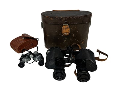 Vintage Tower Binoculars, Goerz Wien-Pozsony Binoculars