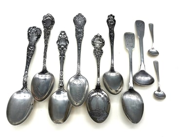 (10) Sterling Silver Spoons