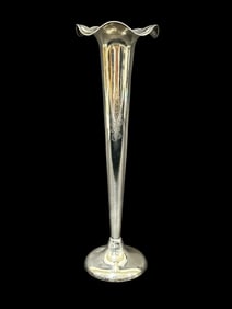 Sterling Silver Weighted Trumpet Vase