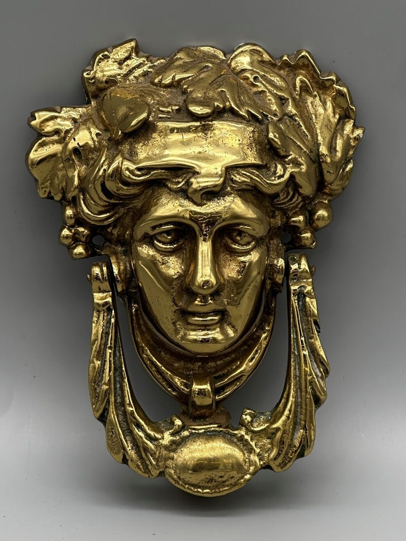 Brass Art Nouveau Door Knocker (1 of 3)
