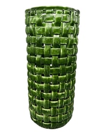 Spain Weaved Pottery Umbrella Stand
