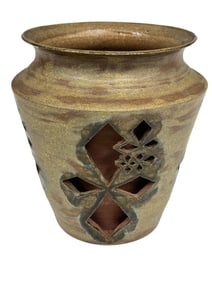 Mentor Pottery Cased Vase