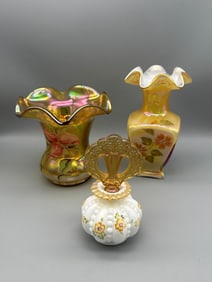 (3) Pieces of Fenton Glass