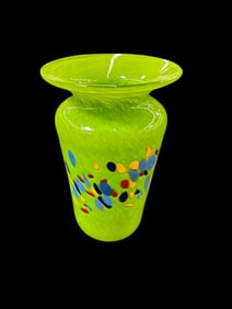 Joel O'Dorisio Lost Angel Green Glass Vase