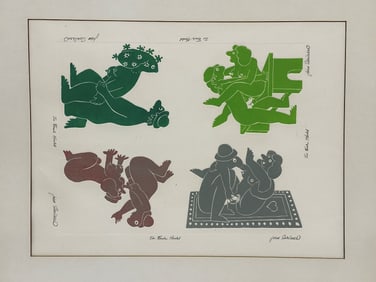 Jean Sariano Intaglio Etching "In Four Hours"