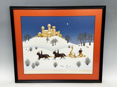 Wilma Langhamer Lithograph "Winter Journey" 1980