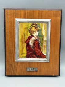 Henri de Toulouse-Lautrec Enamel Copy Plaque