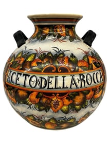 Italian Todella Rocca 2 Handled Bulbous Vessel