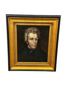 President Andrew Jackson Later Oil Painting by Romanus
