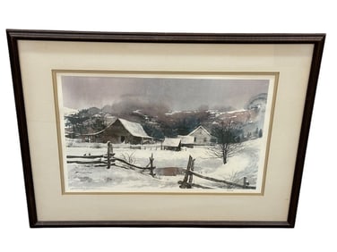Michael Sloan Lithograph "Foothills"