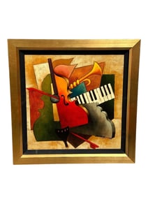 Emanuel Mattini "Sonata" Serigraph on Canvas