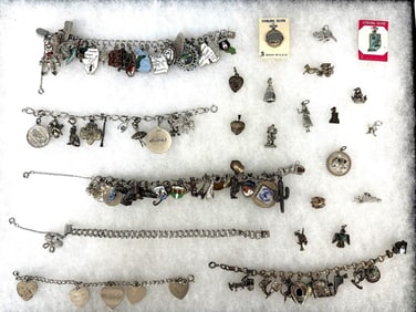 Sterling Silver Charm Bracelets and Charms