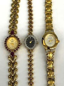 (3) Ladies Watches; Geneva, Nicolet, Waltham