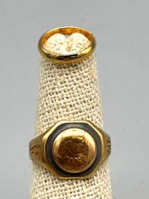 (2) 14k Gold Rings