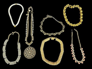 Group of Costume Statement Necklaces