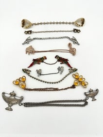 (9) Group of Vintage Sweater Clips