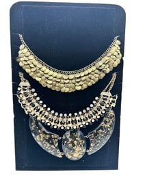 (3) Chunky Costume Statement Necklaces