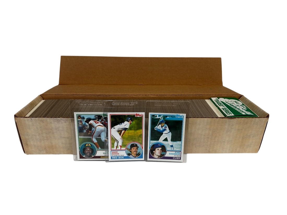 1983 Topps Complete Baseball Set With Traded Series: Boggs, Gwynn, Sandberg (1 of 3)