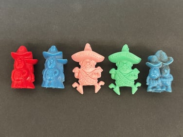 Vintage Frito Lay Bandito Muncho Buncho Erasers Pencil Toppers