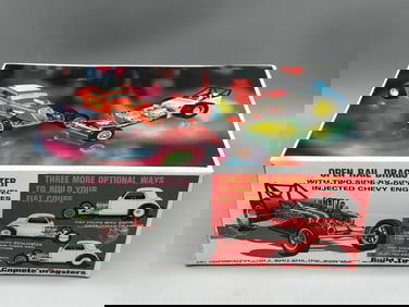 AMT Open Rail Double Dragster Model Kit New in Box