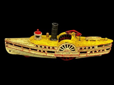 Cast Iron Wilkins Paddle River Boat City of New York