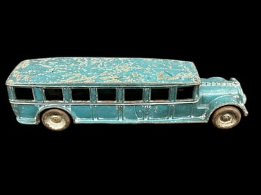 Arcade Cast Iron Blue Fageol Safety Coach Bus