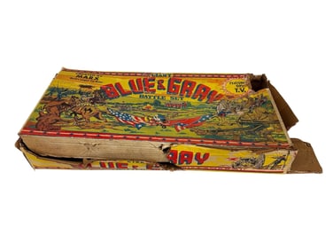 Marx Giant Blue and Gray Battle Set BOX ONLY