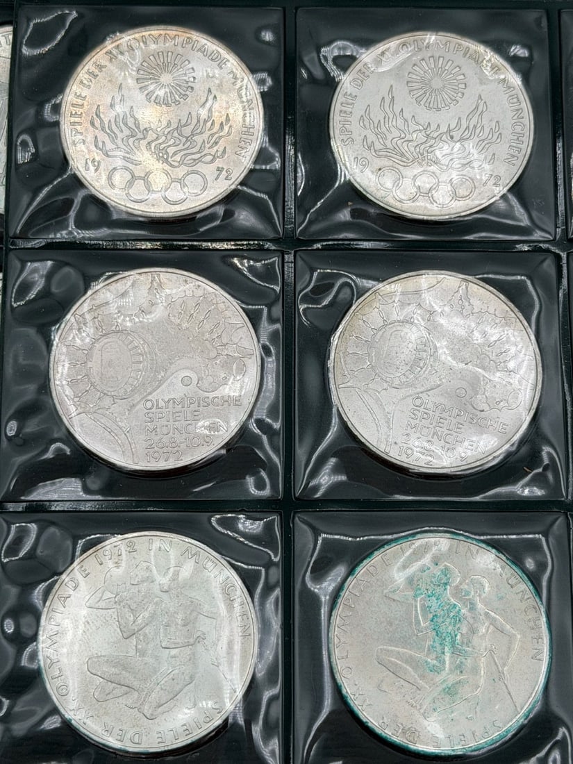 (3) Complete Sets 24 Each Munich Olympic Games Error Series I Inscription Deutschland - 7