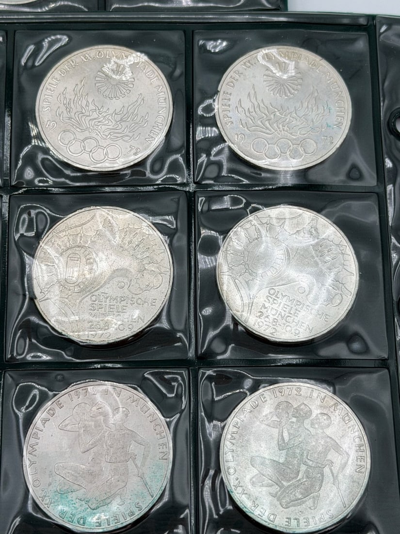 (3) Complete Sets 24 Each Munich Olympic Games Error Series I Inscription Deutschland - 8