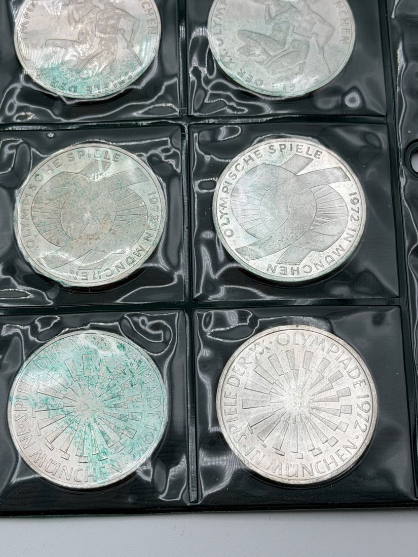 (3) Complete Sets 24 Each Munich Olympic Games Error Series I Inscription Deutschland - 9