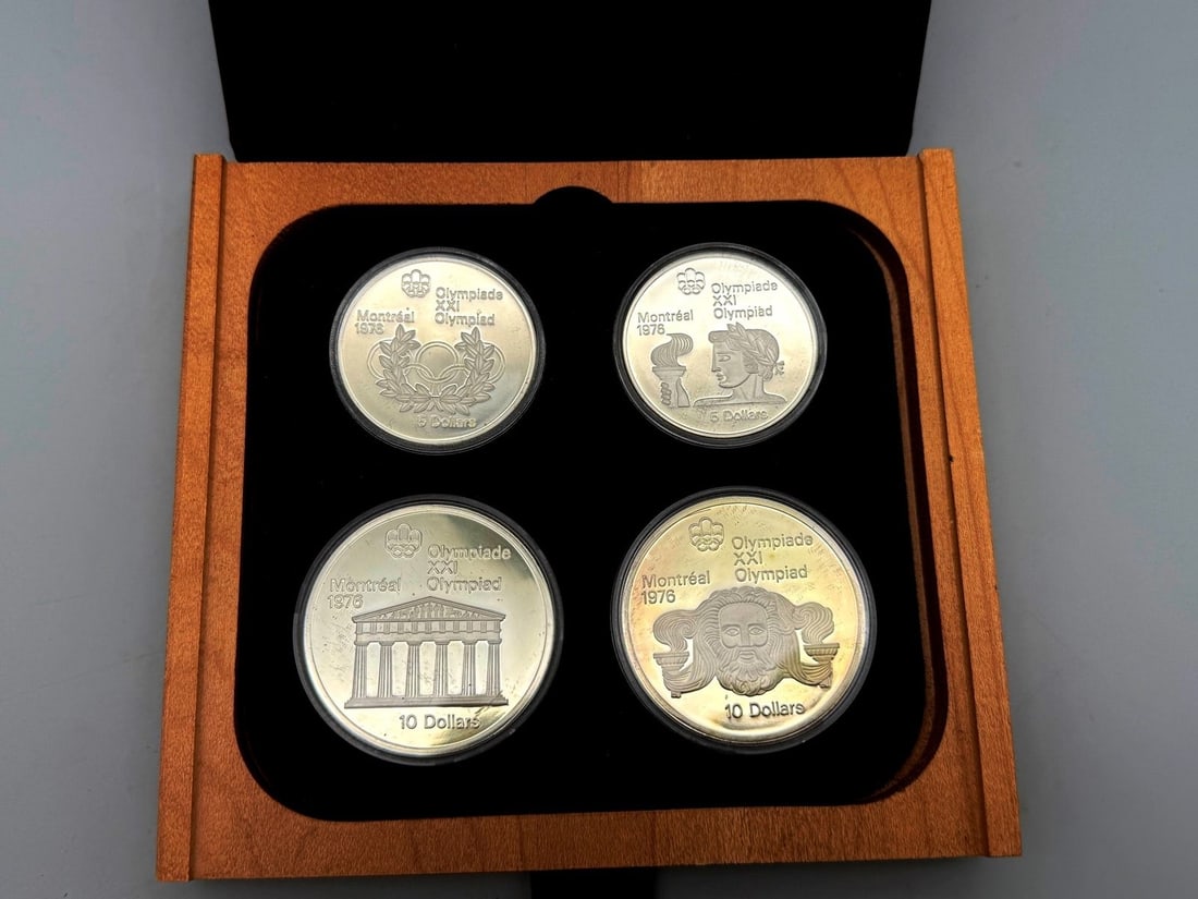 (2) Silver Olympic Coin Sets - 3