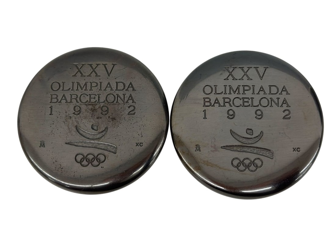 (2) Barcelona 1992 Olympics Participation Medals: (2) Barcelona 1992 Olympics Participation Medals
