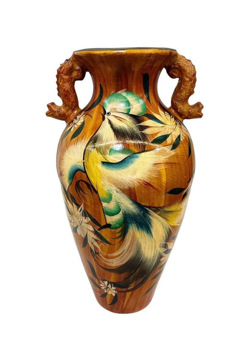 Pottery Vase with Bird Decoration (1 of 7)