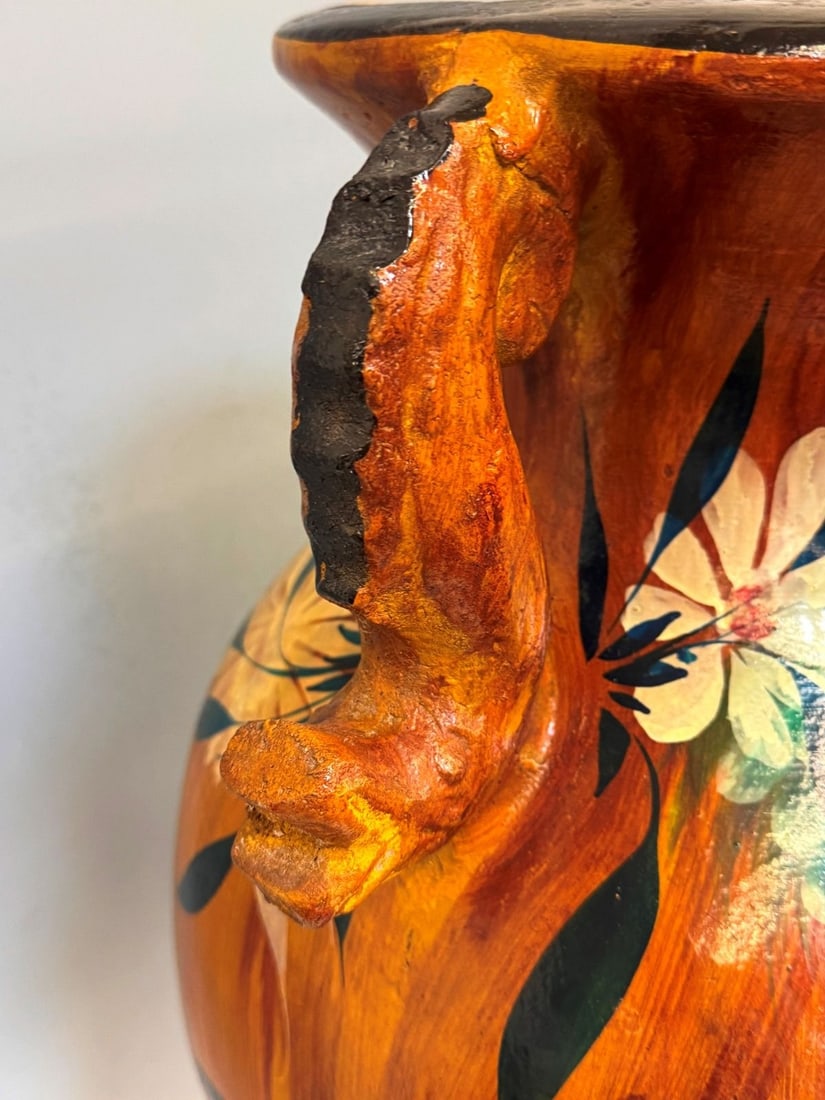 Pottery Vase with Bird Decoration - 4