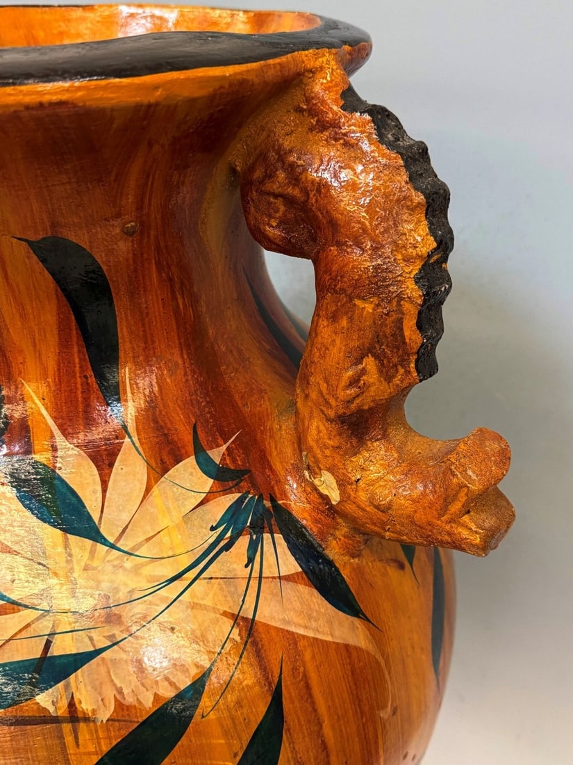 Pottery Vase with Bird Decoration - 5