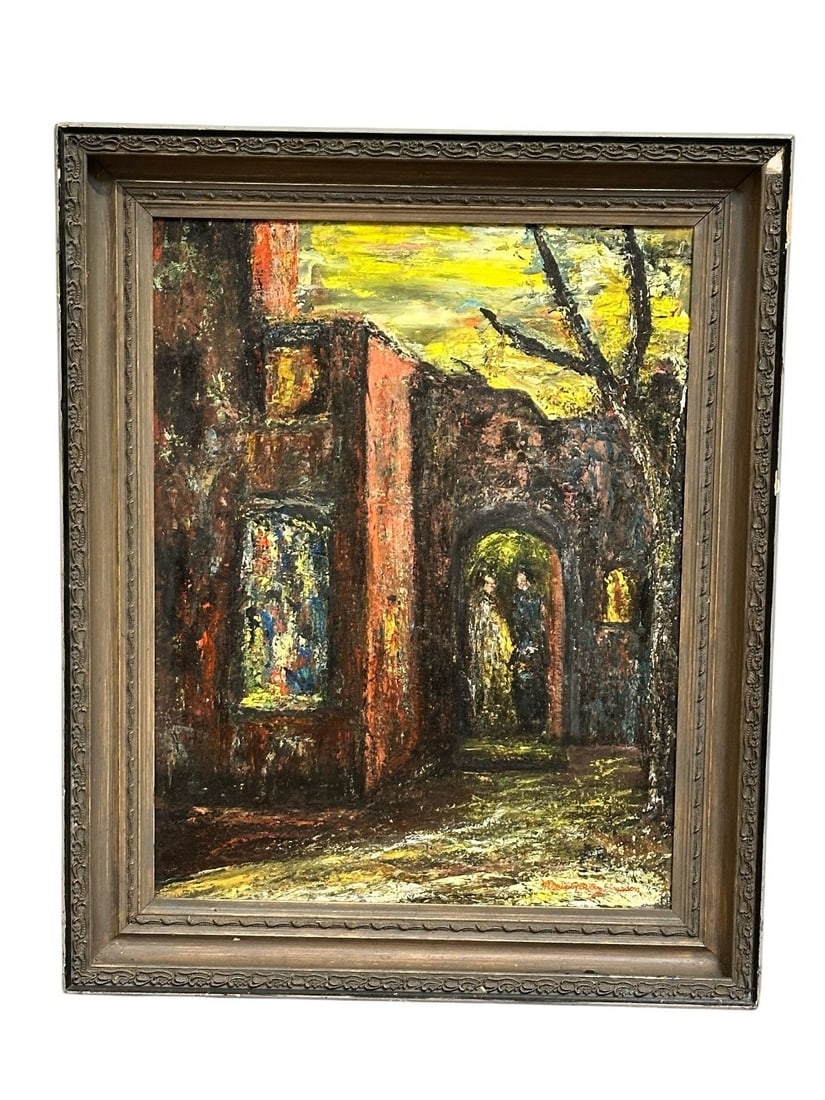 Marion Simpson Oil on Board: Marion Simpson Oil on Board: Framed and measures 25 x 31