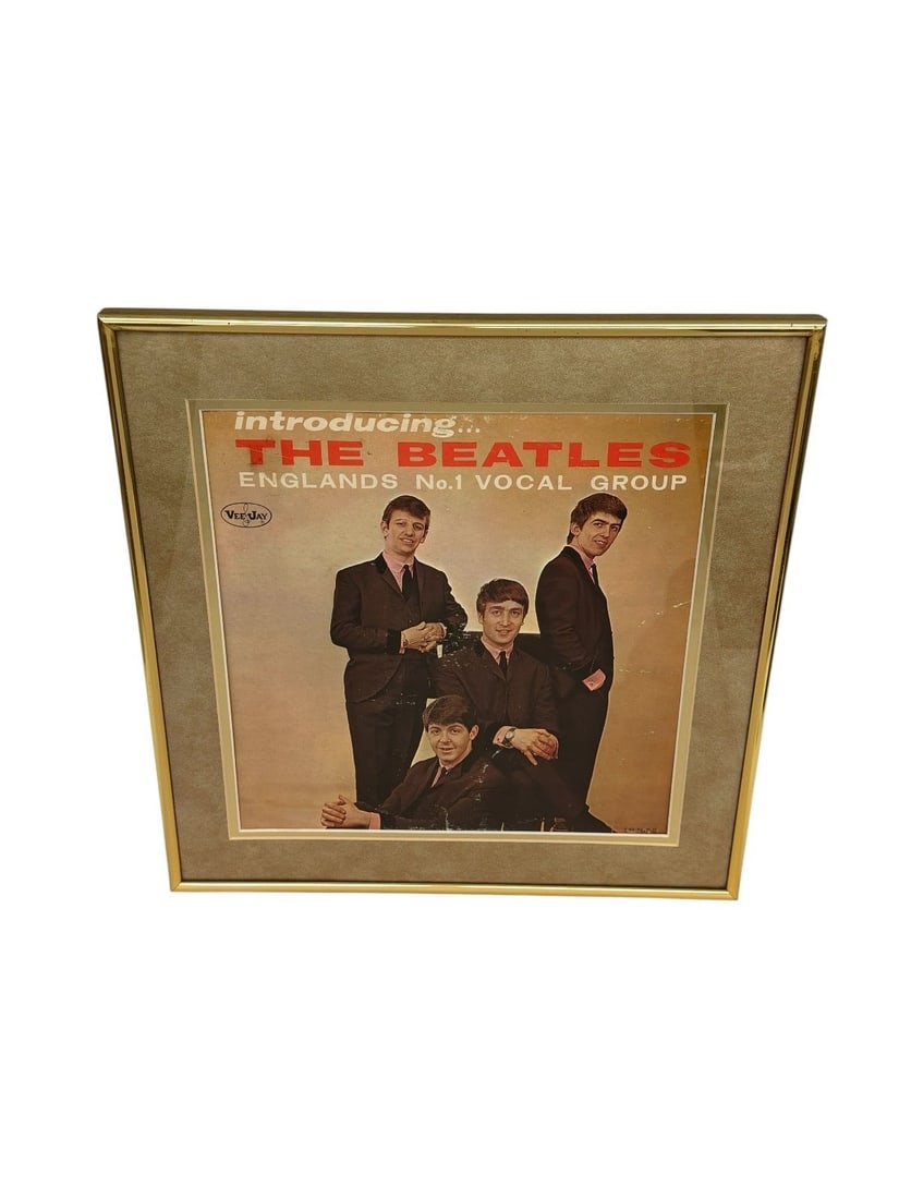 Framed Beatles Album "Introducing The Beatles" (1 of 3)