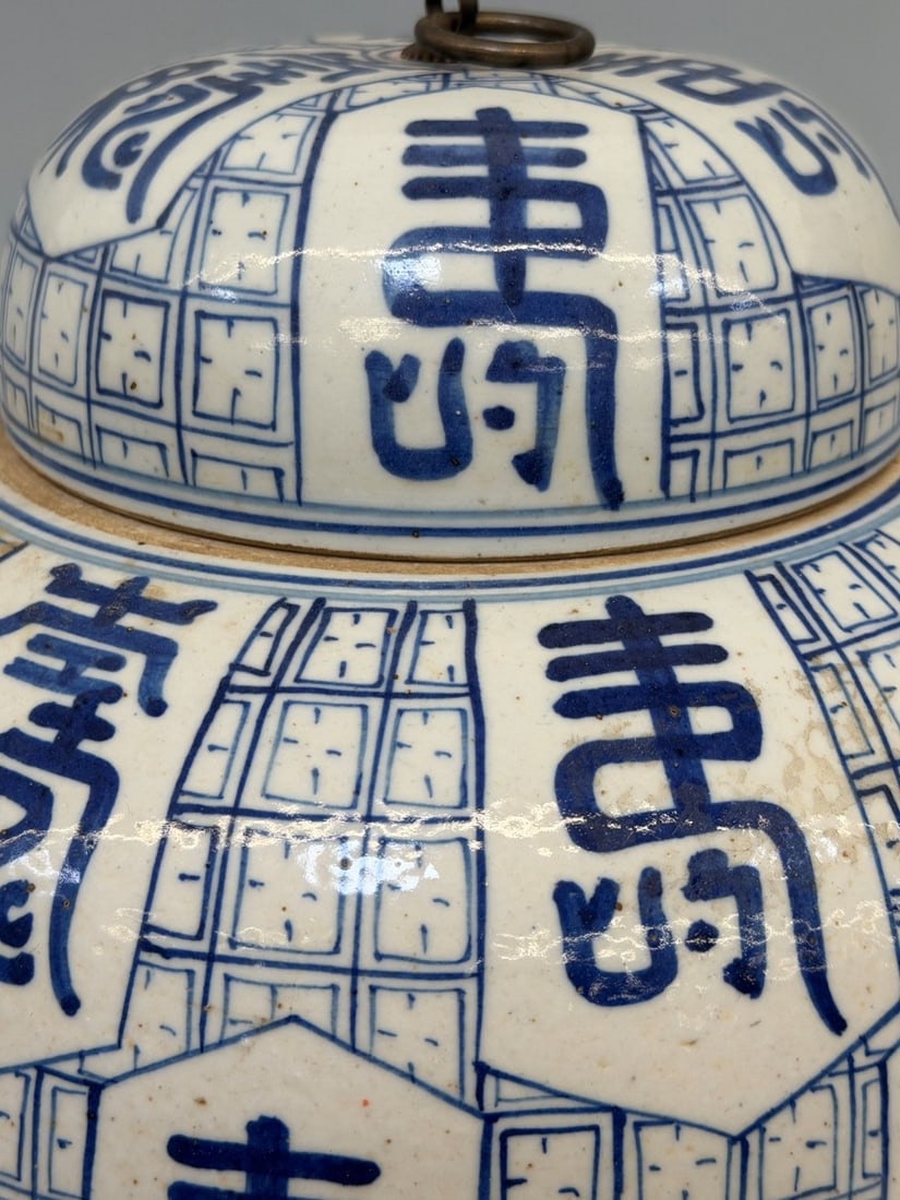 Lidded Chinese Export Ginger Jar - 2