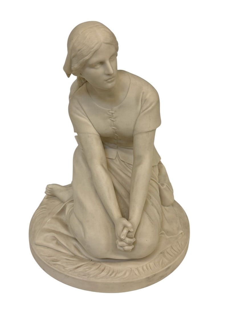 Parian Ware Joan of Arc Sculpture (1 of 5)