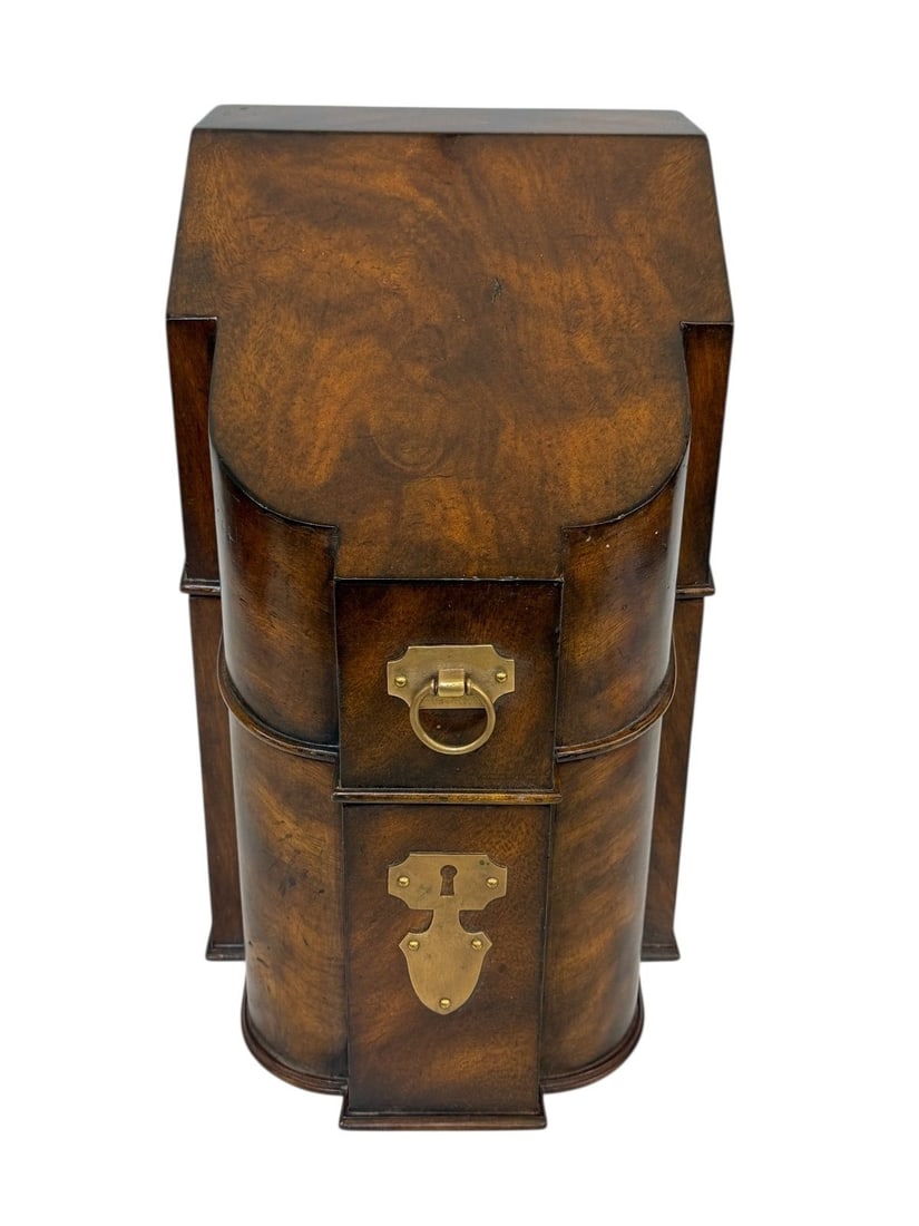 Maitland Smith Mahogany and Brass Knife/Cutlery Box (1 of 7)