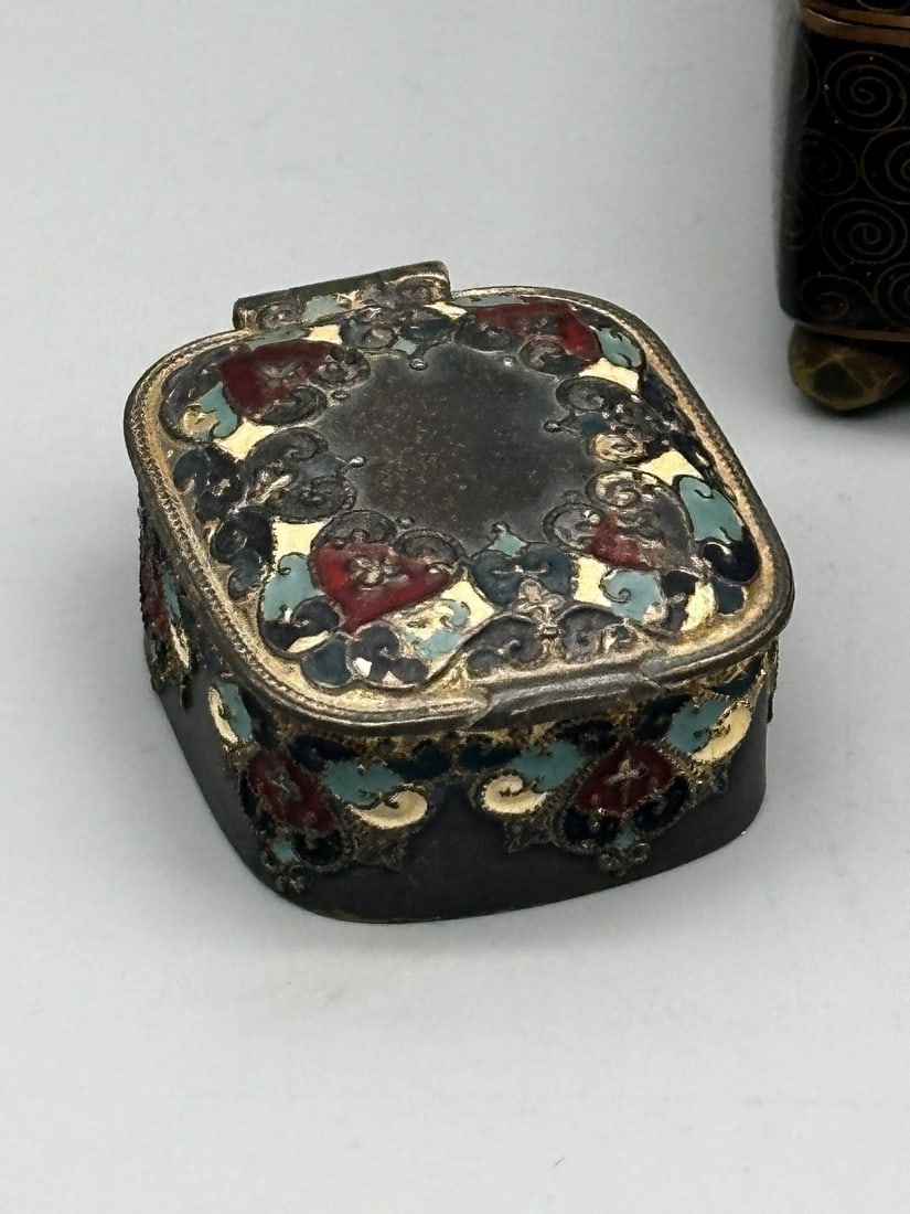 (3) Cloisonne Small Boxes - 2