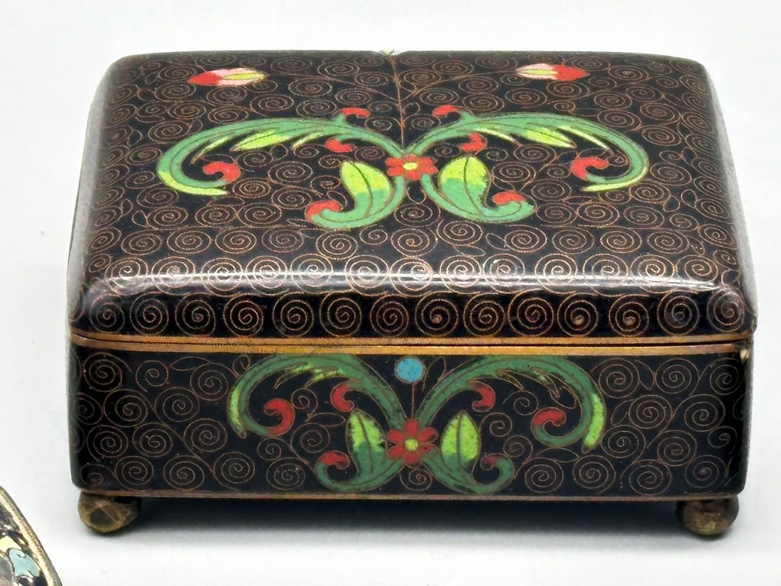 (3) Cloisonne Small Boxes - 3