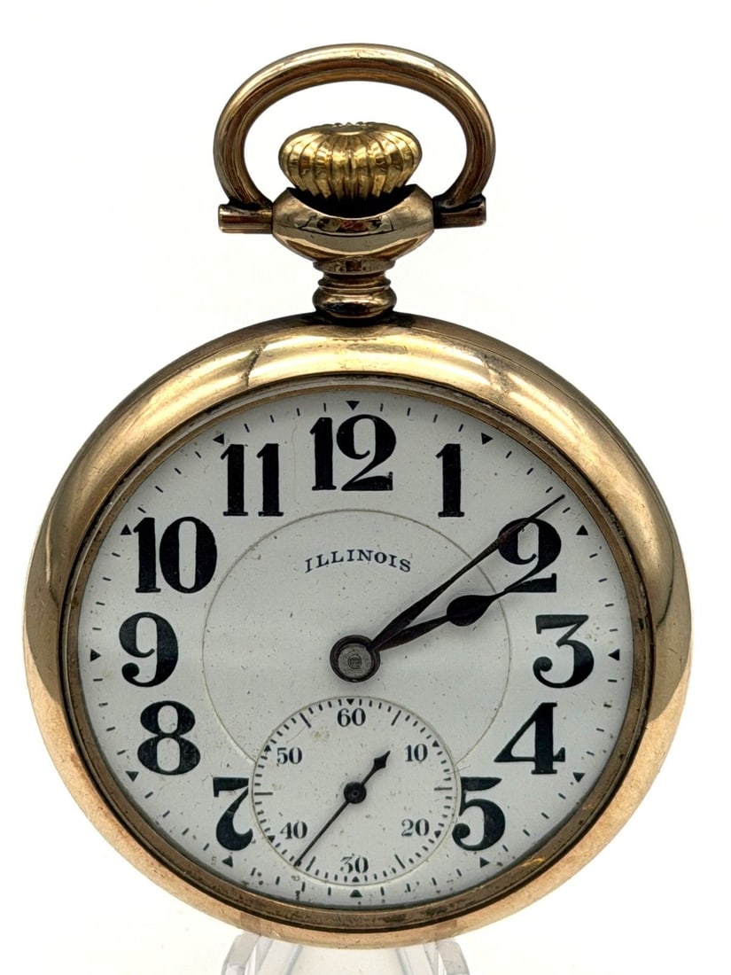 1919 Illinois A. Lincoln Gold Filled Pocket Watch (1 of 4)