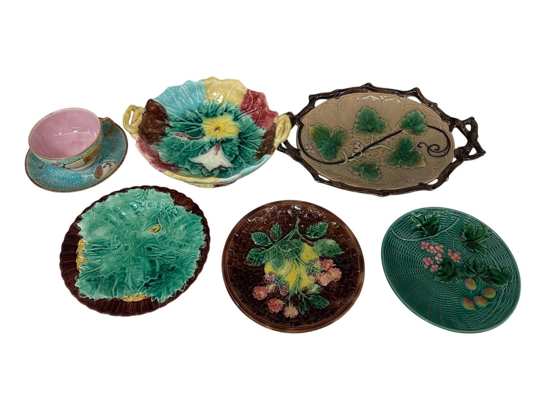 Group of Majolica Dishes (1 of 7)